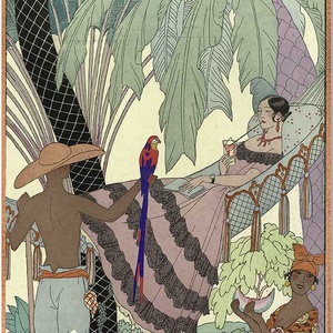 Art Deco stílusú üvegkép, Otthon & Életmód, Dekoráció, Kép & Falikép, Üvegkép, Üvegművészet, MESKA