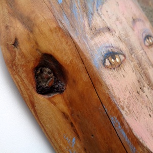 Léna -  Rusztikus Fa Dekoráció, Falikép, Falidísz, Ajándék ötlet, portré - otthon & életmód - dekoráció - fali és függő dekoráció - falra akasztható dekor - Meska.hu