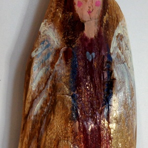 Rusztikus Fa Mécsestartó - Ajándék ötlet - Karácsony, Dekoráció, Angyal, Tündér, Gyerekszoba - otthon & életmód - dekoráció - fali és függő dekoráció - függődísz - Meska.hu