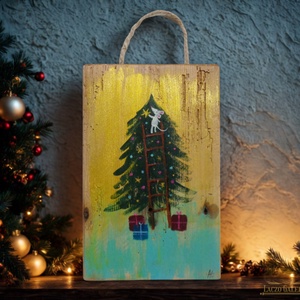 A legfelső csillag - Egyedi dekoráció, ajándék ötlet, Gyerekszoba, Karácsony, Kisegér - Meska.hu