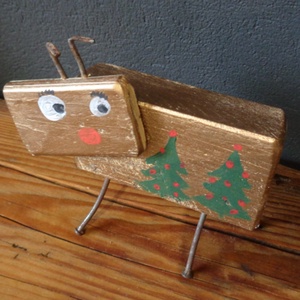 Bronz Béni - Rusztikus Fa dekoráció - Ajándék ötlet - Karácsony, Dekoráció - otthon & életmód - dekoráció - asztal és polc dekoráció - asztaldísz - Meska.hu