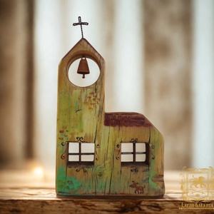 Templom Buksival - Egyedi dekoráció, ajándék ötlet, Gyerekszoba, Karácsony, Kiskutya, Harang - Meska.hu