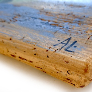 Halacska hátán házikók - Rusztikus Fatábla, Ajándék ötlet, Gyerekszoba, Egyedi Falikép - otthon & életmód - dekoráció - fali és függő dekoráció - falra akasztható dekor - Meska.hu