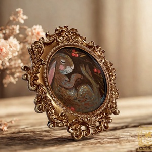 Álomszuszék az erdő mélyén - Akril festméy, Falikép keretben - Laczó Ágnes , Művészet, Festmény, Akril, Festett tárgyak, Újrahasznosított alapanyagból készült termékek, MESKA