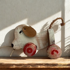 Szimat - Rusztikus Fa Dekoráció - Ajándék ötlet - Gyerekszoba - Kiskutya - Meska.hu