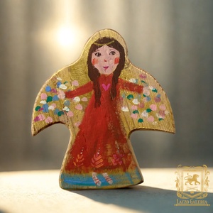 Angyalszárny - Rusztikus Festett Fatábla - Falra akasztható - Ajándék ötlet - Angyal, Gyerekszoba, Otthon & Életmód, Dekoráció, Fali és függő dekoráció, Függődísz, Famegmunkálás, Festett tárgyak, MESKA