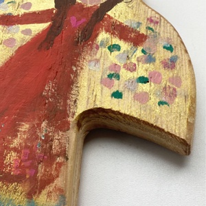 Angyalszárny - Rusztikus Festett Fatábla - Falra akasztható - Ajándék ötlet - Angyal, Gyerekszoba - otthon & életmód - dekoráció - fali és függő dekoráció - függődísz - Meska.hu