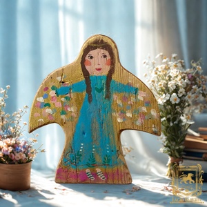 Angyalszárny - Rusztikus Festett Fatábla - Falra akasztható - Ajándék ötlet - Angyal, Gyerekszoba, Otthon & Életmód, Dekoráció, Fali és függő dekoráció, Függődísz, Famegmunkálás, Festett tárgyak, MESKA