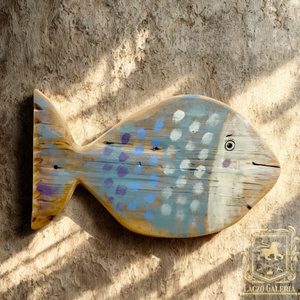 Nagy Pettyes Halacska - Rusztikus Fatábla, Ajándék ötlet, Gyerekszoba, Egyedi Falidísz, Hal - Meska.hu