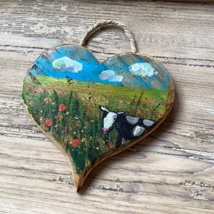 Réti boci - Rusztikus Fatábla, Ajándék ötlet - Egyedi Falidísz, Szív, Valentin-nap, Otthon & Életmód, Dekoráció, Fali és függő dekoráció, Falra akasztható dekor, Festett tárgyak, Újrahasznosított alapanyagból készült termékek, MESKA