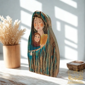 Anya-Lánya - Tömör, antik tölgyfából készült egyedi dekoráció - Meska.hu