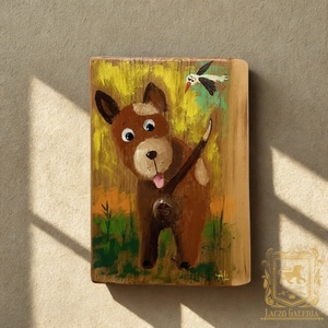 Folti - Rusztikus Fatábla, Vicces Ajándék ötlet - Egyedi Falidísz, Kutya, Madár, Humor - Meska.hu