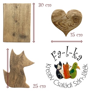 Fa-l-ka - Fesd ki Magad! Kreatív családi foglalkoztató. Rusztikus fatáblák. Ajándék ötlet - Róka - diy (csináld magad) - egységcsomag - Meska.hu