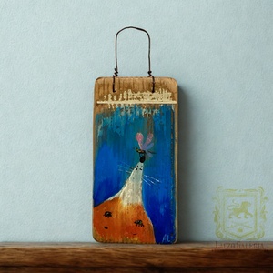 Pillangó az orrodra! Rusztikus Fatábla, Ajándék ötlet - Egyedi Falidísz, Róka, Pillangó - Gyerekszoba - Meska.hu