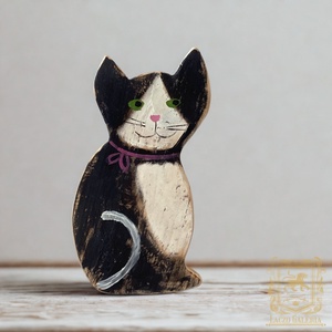 Félix - Rusztikus Fatábla, Vicces Ajándék ötlet - Falikép, Egyedi Falidísz, Macska, Cica - Meska.hu