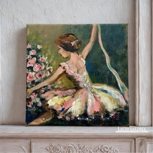 Balerina  - Eredeti Akril Festmény Vásznon (Laczó Ágnes kortárs festő/grafikus művész - Meska.hu