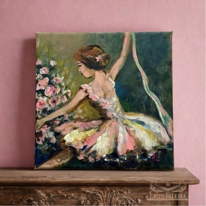 Balerina  - Eredeti Akril Festmény Vásznon (Laczó Ágnes kortárs festő/grafikus művész - művészet - festmény - akril - Meska.hu
