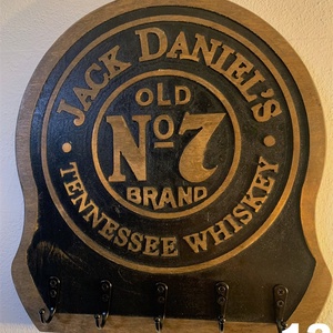 Jack Daniels fali kulcstartó, Otthon & Életmód, Bútor, Más bútor, Famegmunkálás, MESKA