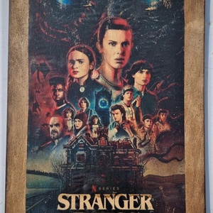 Stranger Things fakép, Otthon & Életmód, Dekoráció, Dísztárgy, Decoupage, transzfer és szalvétatechnika, MESKA