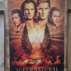 Supernatural fakép, Otthon & Életmód, Dekoráció, Dísztárgy, Decoupage, transzfer és szalvétatechnika, MESKA