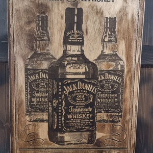 Jack Daniels Lézergravírozott fakép - Meska.hu