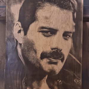 Freddie Mercury ( Queen ) Lézergravírozott fakép, Otthon & Életmód, Dekoráció, Kép & Falikép, 3d képek, Famegmunkálás, MESKA
