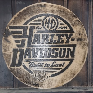 Harley Davidson Lézergravírozott fakép, Otthon & Életmód, Dekoráció, Kép & Falikép, 3d képek, Famegmunkálás, MESKA