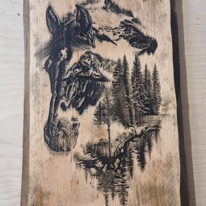 Lézergravírozott fakép, DIY (Csináld magad), Egységcsomag, Famegmunkálás, MESKA