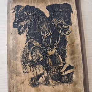 Lézergravírozott fakép, DIY (Csináld magad), Egységcsomag, Famegmunkálás, MESKA