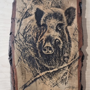 Lézergravírozott fakép, DIY (Csináld magad), Egységcsomag, Famegmunkálás, MESKA