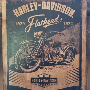Harley Davidson fakép, Otthon & Életmód, Dekoráció, Dísztárgy, Decoupage, transzfer és szalvétatechnika, MESKA