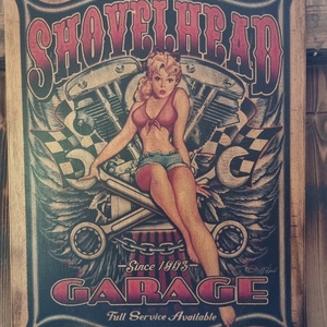 Harley Davidson fakép, Otthon & Életmód, Dekoráció, Dísztárgy, Decoupage, transzfer és szalvétatechnika, MESKA