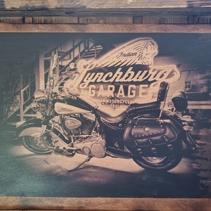 Harley Davidson fakép, Otthon & Életmód, Dekoráció, Dísztárgy, Decoupage, transzfer és szalvétatechnika, MESKA
