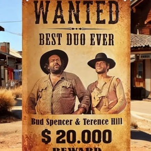 Retro Bud Spencer Terrence Hill fémtábla - Meska.hu