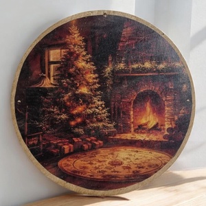 Karácsonyi ajtódísz, Karácsony, Adventi díszek, Adventi ajtódísz, Famegmunkálás, MESKA