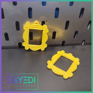 Kulcstartó sárga képkeret. Jóbarátok sárga képkeretes kulcstartó. - táska & tok - kulcstartó & táskadísz - kulcstartó - Meska.hu