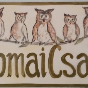 Kerámia névtábla  - Meska.hu