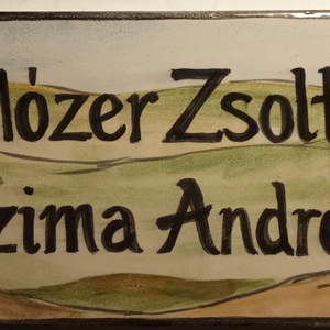 Kerámia névtábla  - Meska.hu