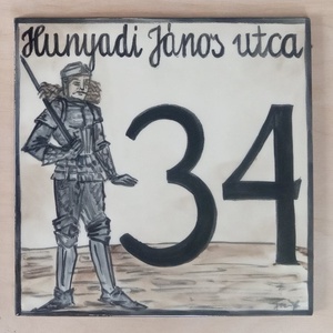 Egyedi  házszámtábla - Meska.hu