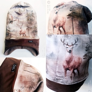 Téli sapka füles kötő nélküli - Meska.hu