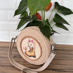 Horgolt crossbody táska, Táska & Tok, Kézitáska & válltáska, Kézitáska, Horgolás, MESKA