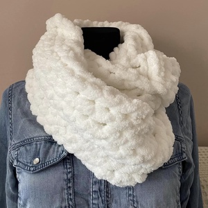 Kötött puha csősál - ruha & divat - sál, sapka, kendő - sál - Meska.hu