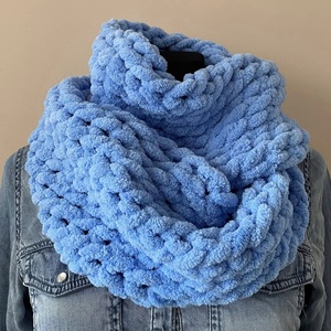 Kötött puha csősál - ruha & divat - sál, sapka, kendő - sál - Meska.hu