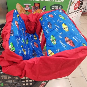 Versenyautós bevásárlókocsi huzat - Bevásárló kocsihuzat, Játék & Sport, 3 éves kor alattiaknak, Bevásárlókocsi huzat, Varrás, MESKA