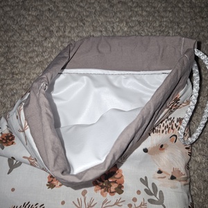 Sünis uzsonnás zsák frissen tartó PUL béléssel - táska & tok - bevásárlás & shopper táska - kenyeres zsák - Meska.hu