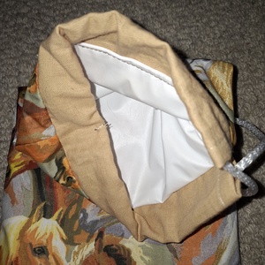 Lovas uzsonnás tasak frissen tartó PUL béléssel - táska & tok - bevásárlás & shopper táska - kenyeres zsák - Meska.hu