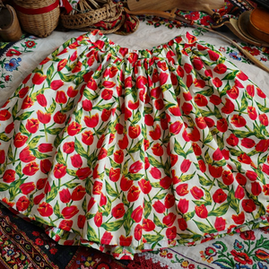 Tulipános néptánc szoknya 50 cm, Ruha & Divat, Női ruha, Szoknya, Varrás, MESKA