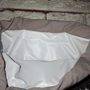 Nagyméretű uzsonnás zsák frissen tartó PUL béléssel - táska & tok - bevásárlás & shopper táska - kenyeres zsák - Meska.hu