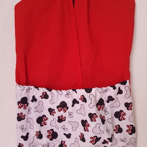 3 részes ovis szett - Minnie-s oviszsák, kötözős párna és babzsák - Meska.hu