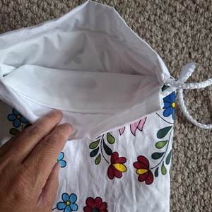 Matyó mintás uzsonnás zsák - táska & tok - bevásárlás & shopper táska - kenyeres zsák - Meska.hu